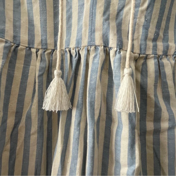 Sezane Arielle dress blue white stripe size 38 - Picture 5 of 10